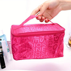 Stylish Letter Pattern Cosmetic Bag for Travel and Storage - Ideal Gift