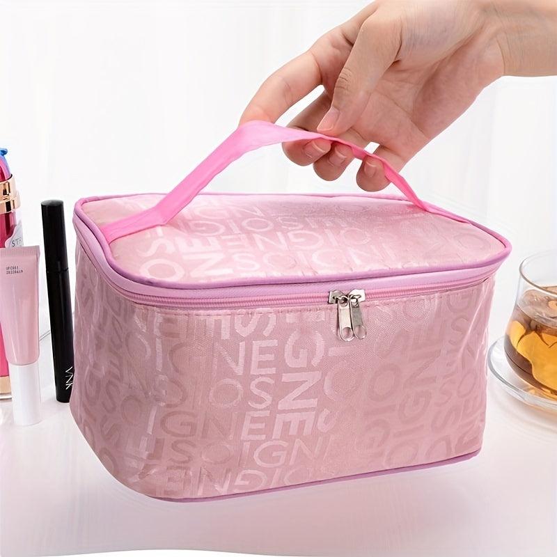 Stylish Letter Pattern Cosmetic Bag for Travel and Storage - Ideal Gift