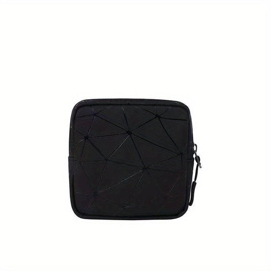 Geometric Pattern Menstrual Cup Pouch Waterproof Storage Bag Teen Women Multi