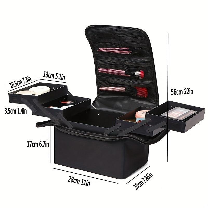 Large Makeup Travel Train Case Plus Size Nail Supply Organizers & Storage