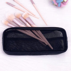 Makeup Brush Travel Case Organizer Toiletry Bag Mesh Pouch Wash Storage