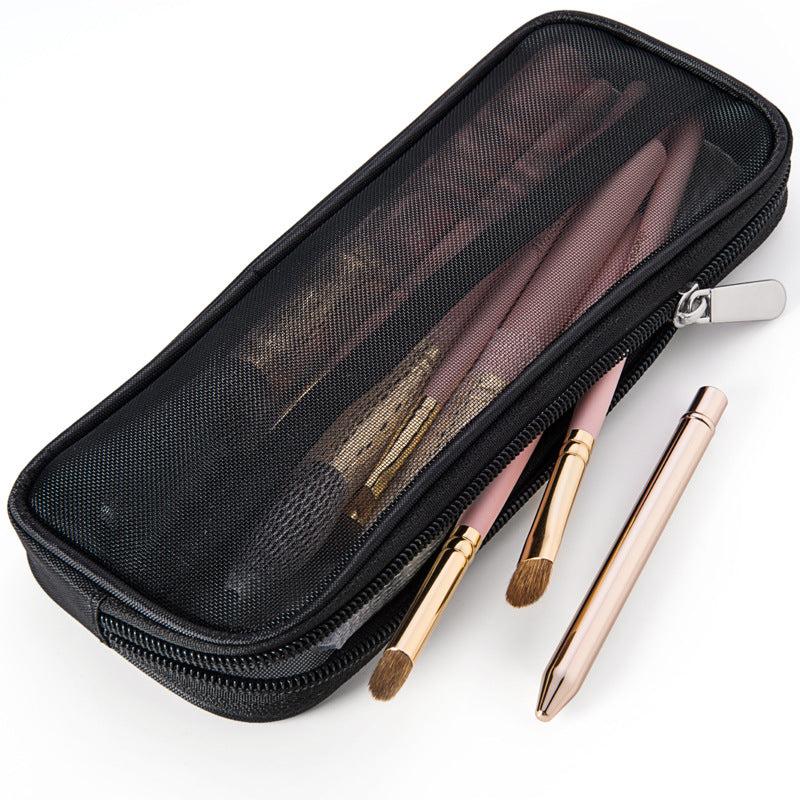 Makeup Brush Travel Case Organizer Toiletry Bag Mesh Pouch Wash Storage