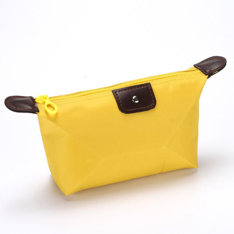 4pcs Colored Folded Dumpling Cosmetic Storage Wash Bag