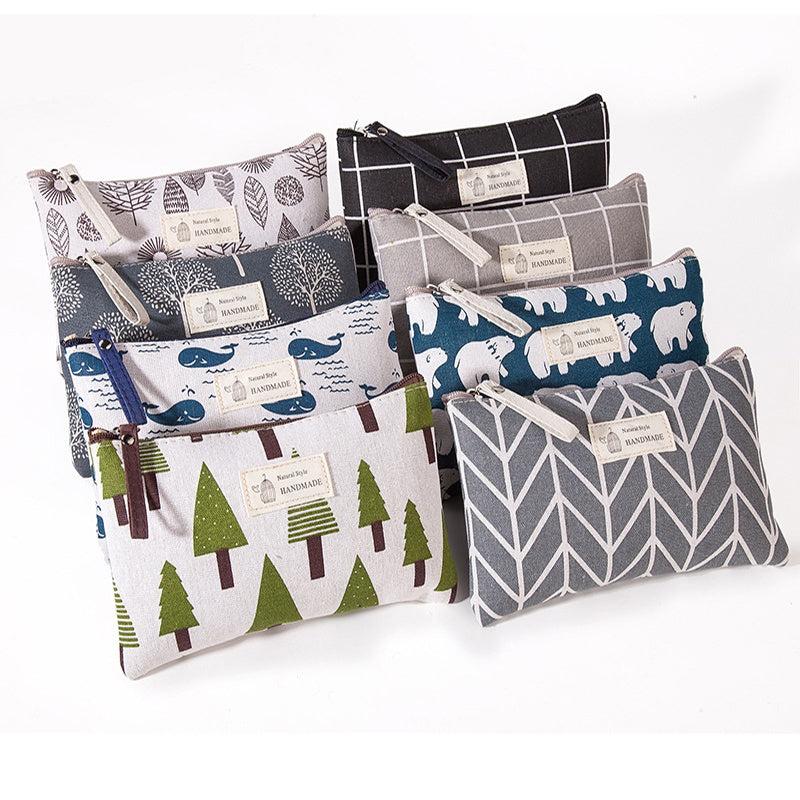Zipper Cosmetic Pouch Travel Makeup Organizer