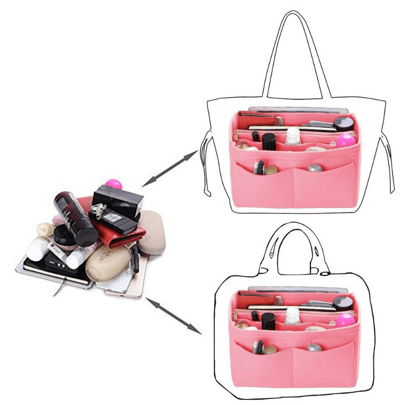 Felt Makeup Bag Handbag Inner Tank Bag Mommy Travel Cosmetics Storage