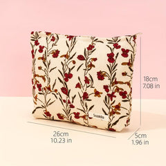 Large Capacity Rose Makeup Bag for Women - Perfect Travel Toiletry Bag and Gift