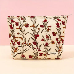 Large Capacity Rose Makeup Bag for Women - Perfect Travel Toiletry Bag and Gift