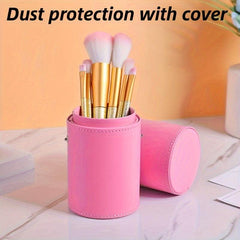 Makeup Brush Holder Organizer Pencil Pen Holder Cup with Lid Dustproof