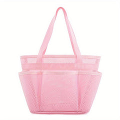Mesh Shower Caddy Portable Shower Basket Quick Dry Hanging Shower Bag