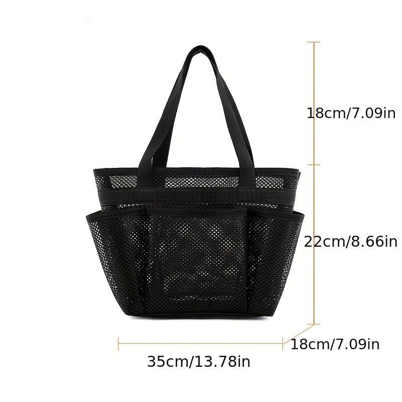 Mesh Shower Caddy Portable Shower Basket Quick Dry Hanging Shower Bag