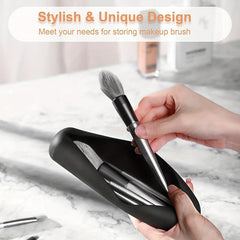 Silicone Makeup Brush Travel Case Portable Cosmetic Bag