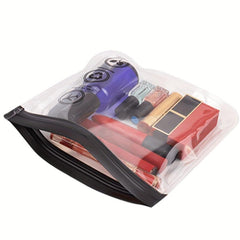 Clear Zipper Toiletry Bag Quart Size Leakproof Portable Travel Cosmetic Bag