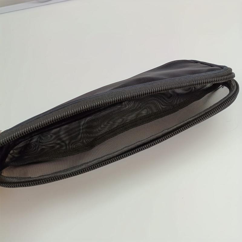 Breathable Mesh Makeup Brush Pouch Toiletry Bag Travel Toothbrush Bag