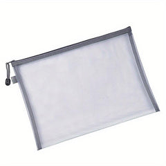 Nylon Mesh Pouch Cosmetic Bag Makeup Pencil Case Travel Bag