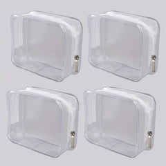 Clear Makeup Bags Set Transparent Cosmetic Bag Travel Toiletry Zipper