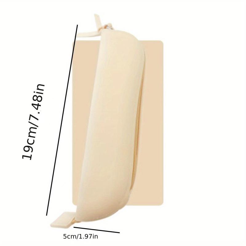 Silicone Travel Makeup Brush Holder with Zipper Closure