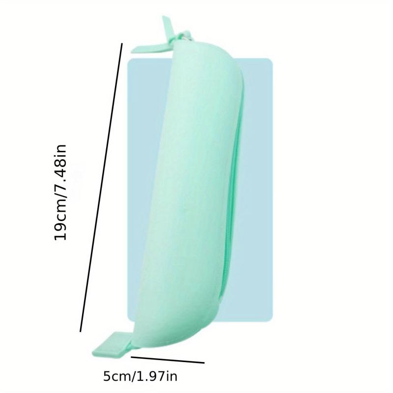 Silicone Travel Makeup Brush Holder with Zipper Closure