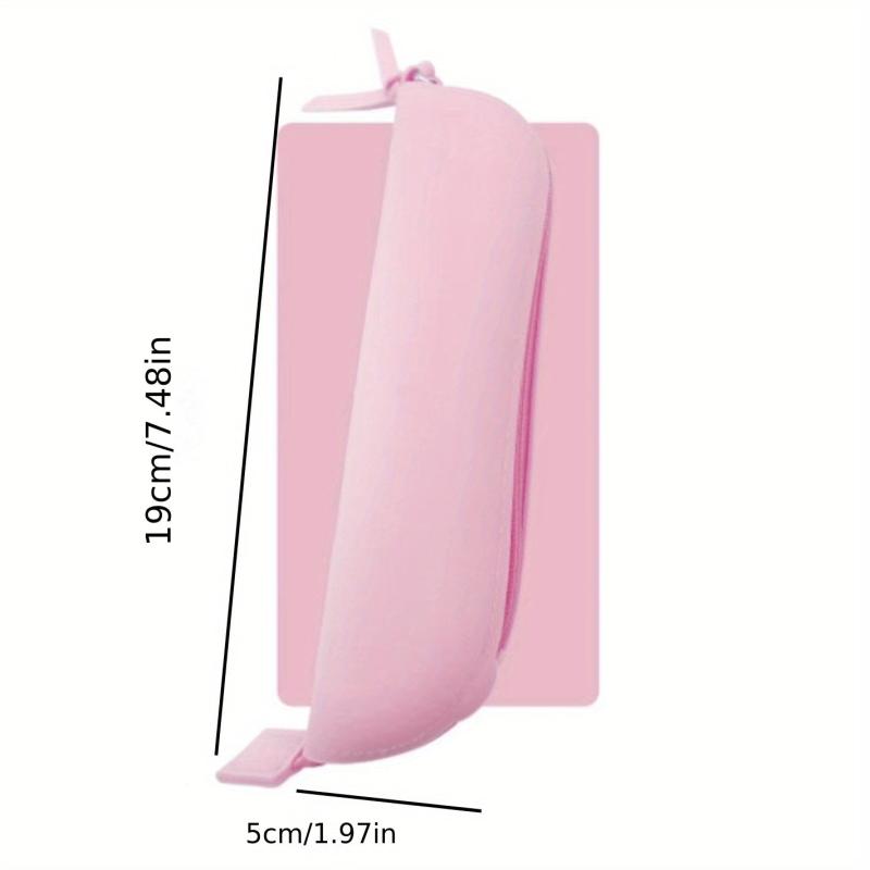 Silicone Travel Makeup Brush Holder with Zipper Closure