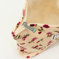 Flower Print Zipper Makeup Bag for Women
