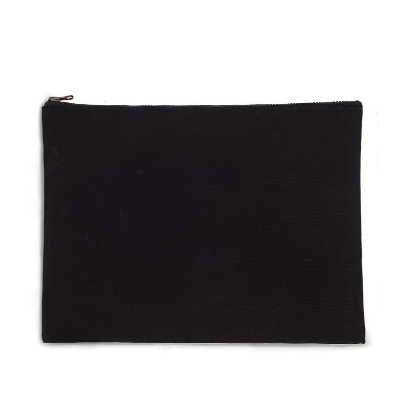 Canvas Zipper Cosmetic Bag Makeup Tool Travel Organizer 20x28cm