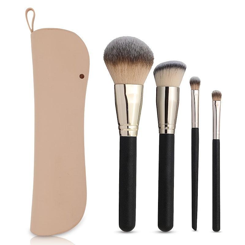 Silicone Makeup Brush Holder Travel Case Compact Organizer Pouch