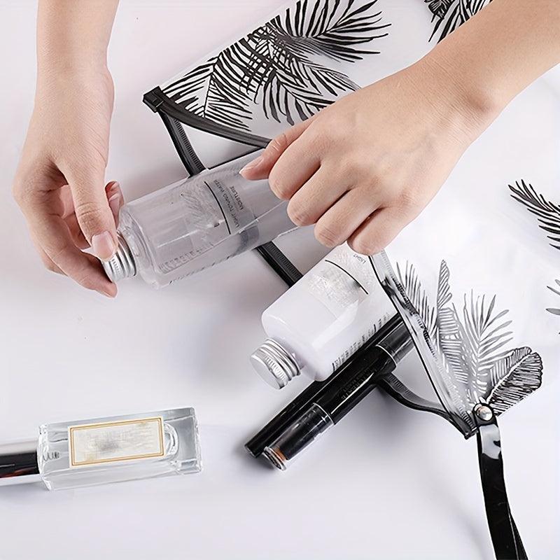 Frosted Makeup Bag Toiletry Travel Bags Waterproof Zipper Roomy Cosmetic Bag