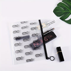 Frosted Makeup Bag Toiletry Travel Bags Waterproof Zipper Roomy Cosmetic Bag