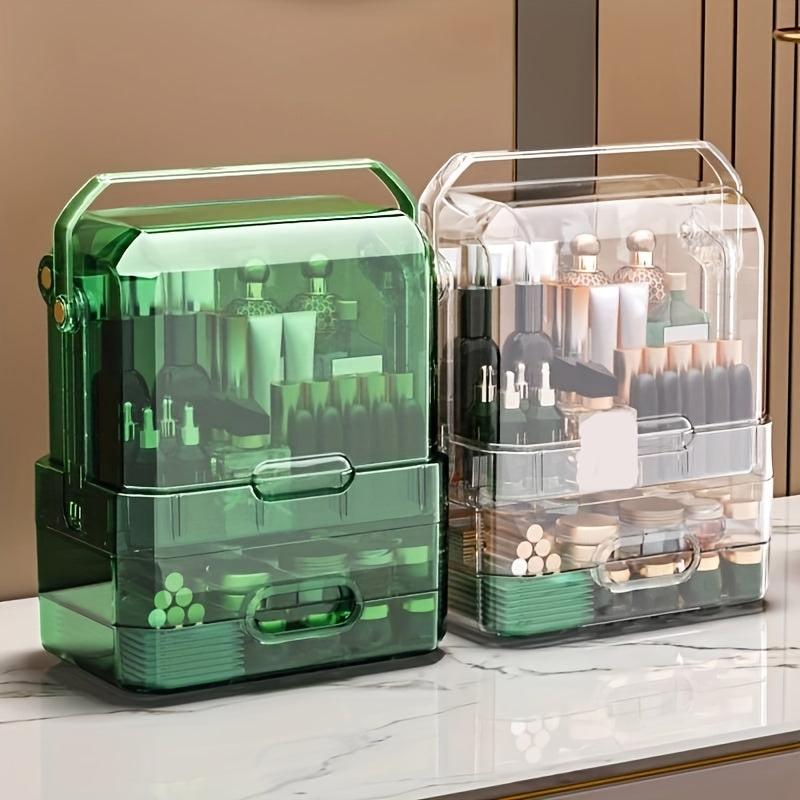 Large Capacity Makeup Organizer with Lid Drawers