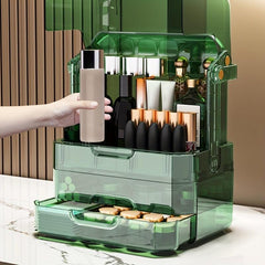 Large Capacity Makeup Organizer with Lid Drawers