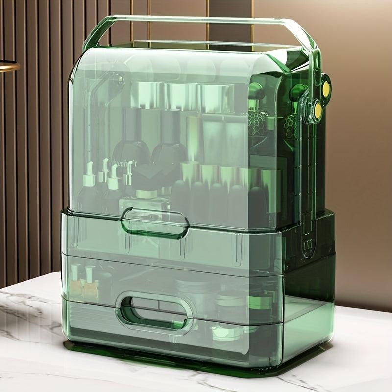 Large Capacity Makeup Organizer with Lid Drawers