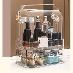 Large Capacity Makeup Organizer with Lid Drawers