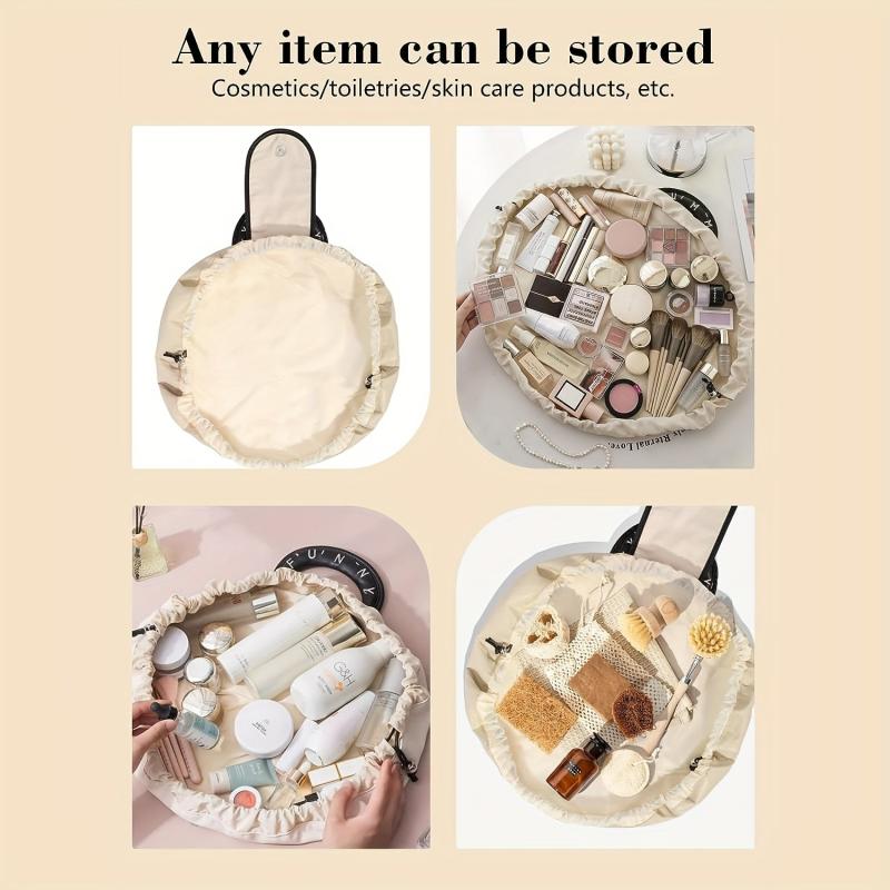 Drawstring Travel Makeup Bag Organizer Large Capacity
