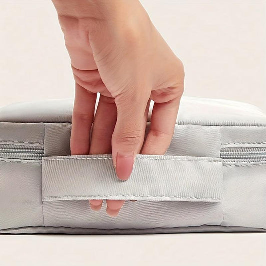 Portable Makeup Bag with Handle for Travel Toiletries Makeup Supplies