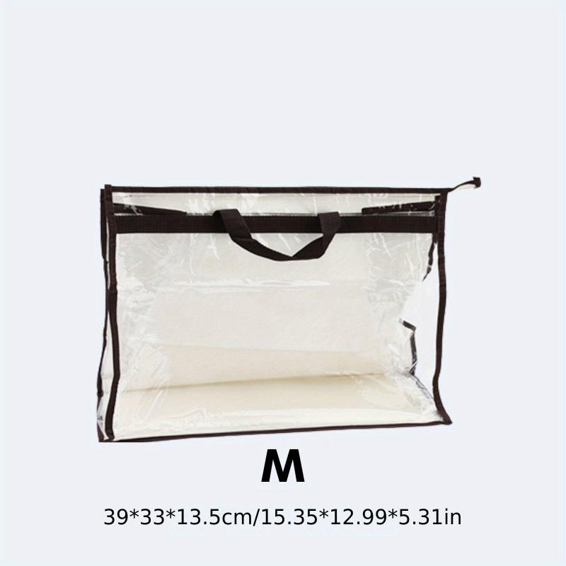 Clear Dust Bag for Handbags S M L XL Purse Storage Organizer