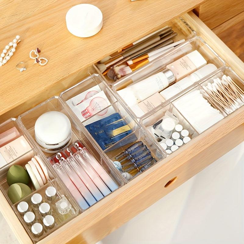 Acrylic Makeup Organizer Box with Lid for Beauty Storage