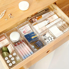 Acrylic Makeup Organizer Box with Lid for Beauty Storage
