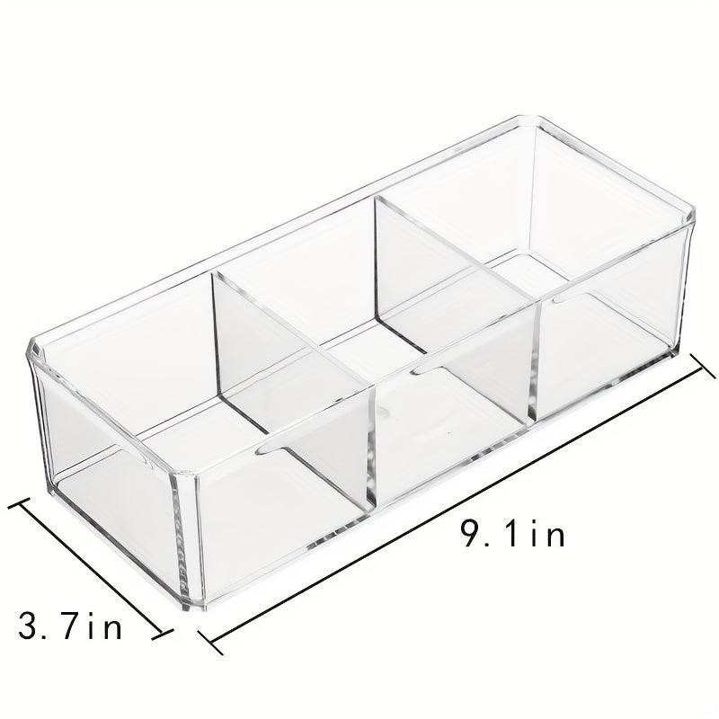 Acrylic Makeup Organizer Box with Lid for Beauty Storage
