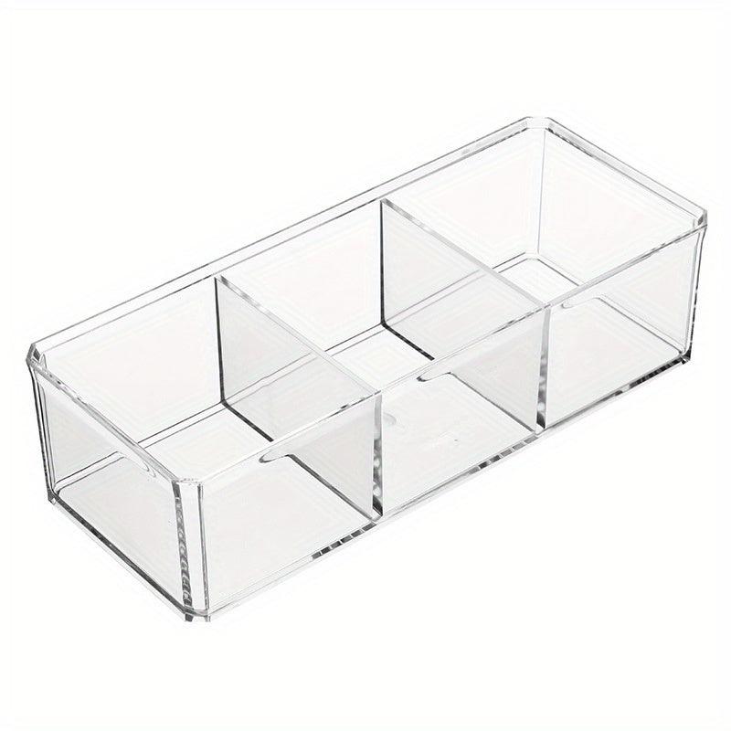 Acrylic Makeup Organizer Box with Lid for Beauty Storage