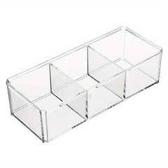 Acrylic Makeup Organizer Box with Lid for Beauty Storage