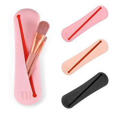 Silicone Travel Makeup Brush Holder and Small Bag