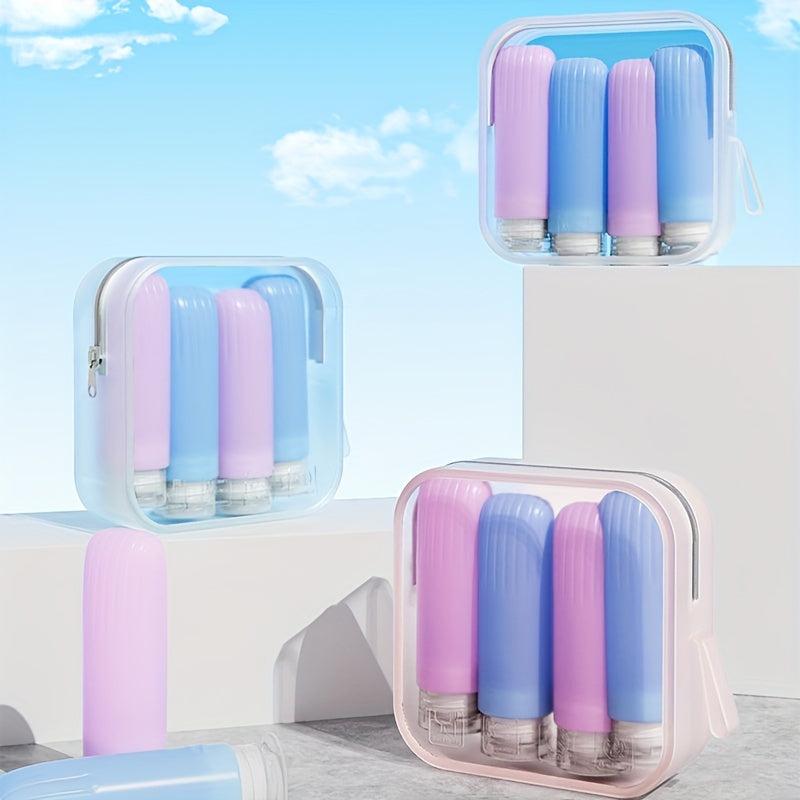 Silicone Toiletry Bag Travel Portable Clear Storage Bag