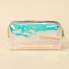Square Makeup Bag For Women Large Capacity Pencil Case Travel Toiletry Organizer