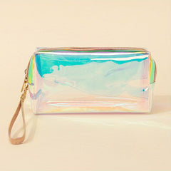 Square Makeup Bag For Women Large Capacity Pencil Case Travel Toiletry Organizer