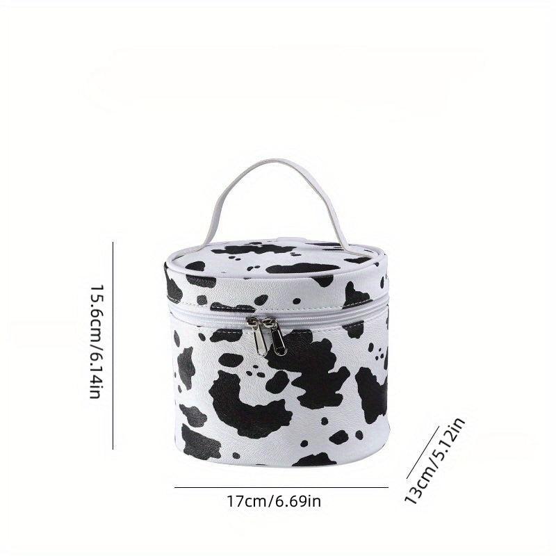 Cow Pattern Cosmetic Bag Large Capacity Makeup Case Travel Toiletry Bag