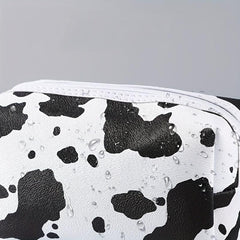 Cow Pattern Cosmetic Bag Large Capacity Makeup Case Travel Toiletry Bag