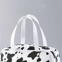 Cow Pattern Cosmetic Bag Large Capacity Makeup Case Travel Toiletry Bag