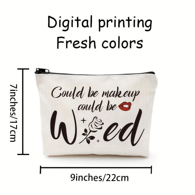 Funny Rose Makeup Bag Gift For Women Friends Sister Teen Girls