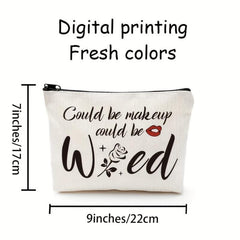 Funny Rose Makeup Bag Gift For Women Friends Sister Teen Girls