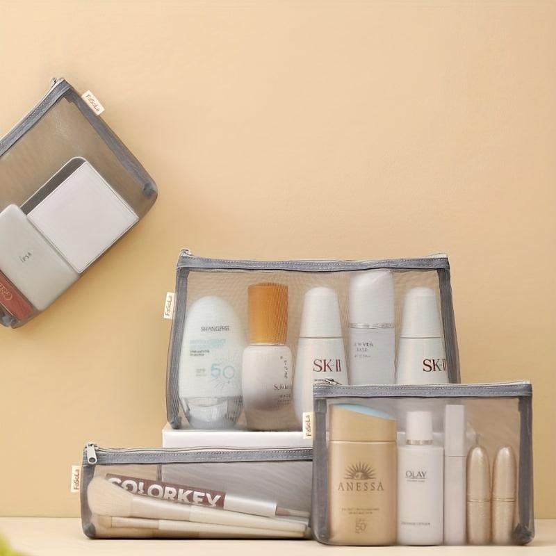 Portable Mini Makeup Bag Pouch Mesh Cosmetic Bag
