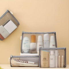 Portable Mini Makeup Bag Pouch Mesh Cosmetic Bag
